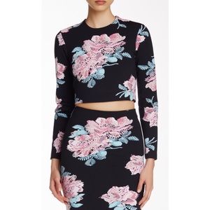 Elizabeth and James XS Polly Crop Top Fitted